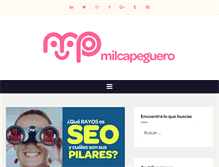 Tablet Screenshot of milcapeguero.com